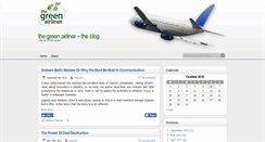 Desktop Screenshot of blog.thegreenairliner.com