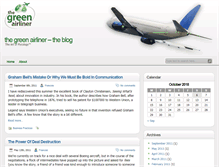 Tablet Screenshot of blog.thegreenairliner.com